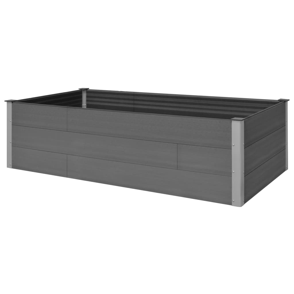 vidaXL Garden Raised Bed 250x50x54 cm WPC Grey - Raised Beds from vidaXL