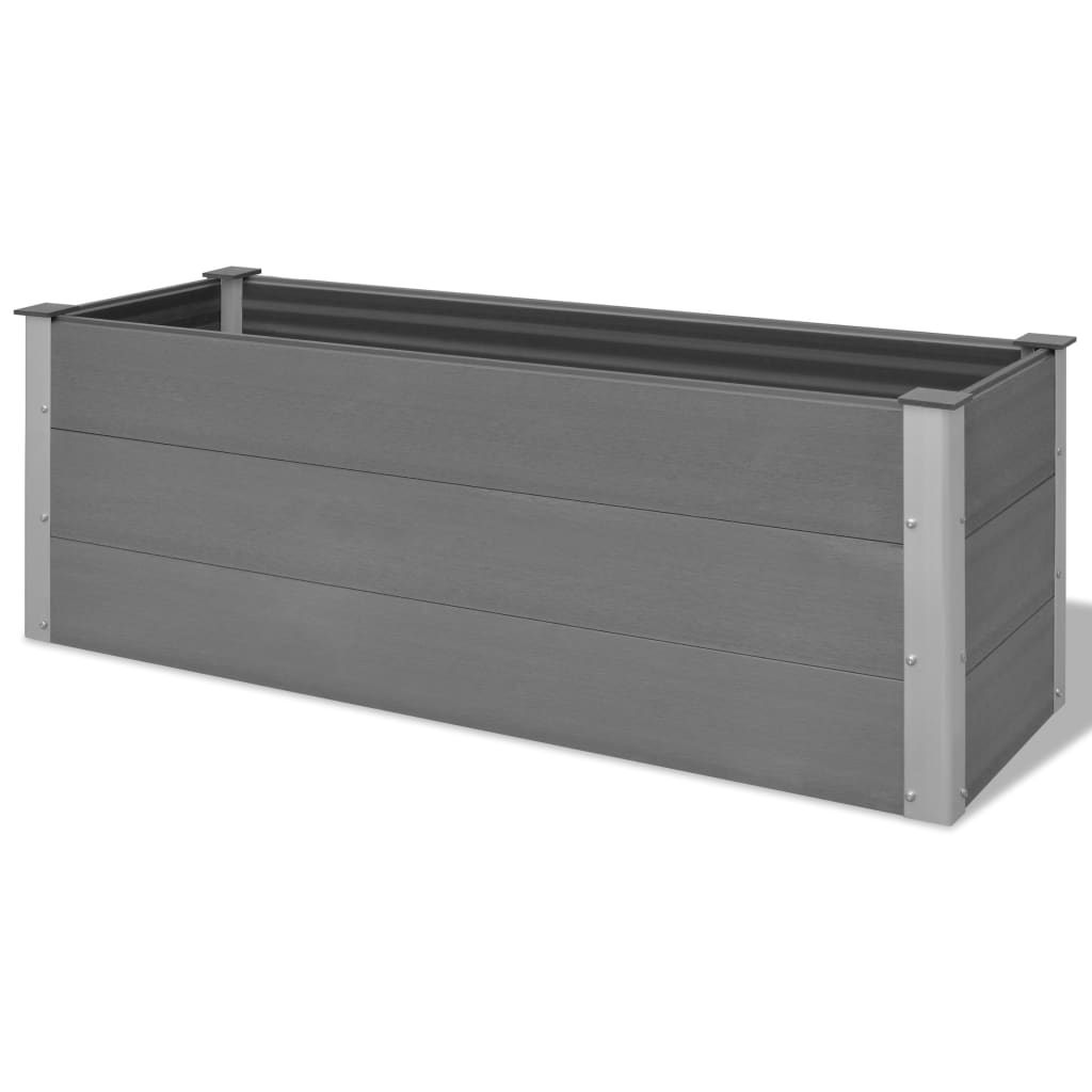 vidaXL Garden Raised Bed 250x50x54 cm WPC Grey - Raised Beds from vidaXL