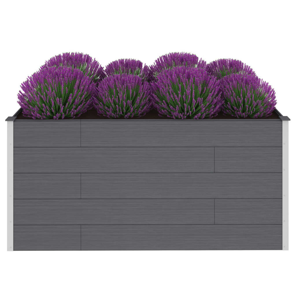vidaXL Garden Raised Bed 250x50x54 cm WPC Grey - Raised Beds from vidaXL