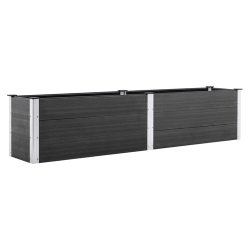 vidaXL Garden Raised Bed 250x50x54 cm WPC Grey - Raised Beds from vidaXL