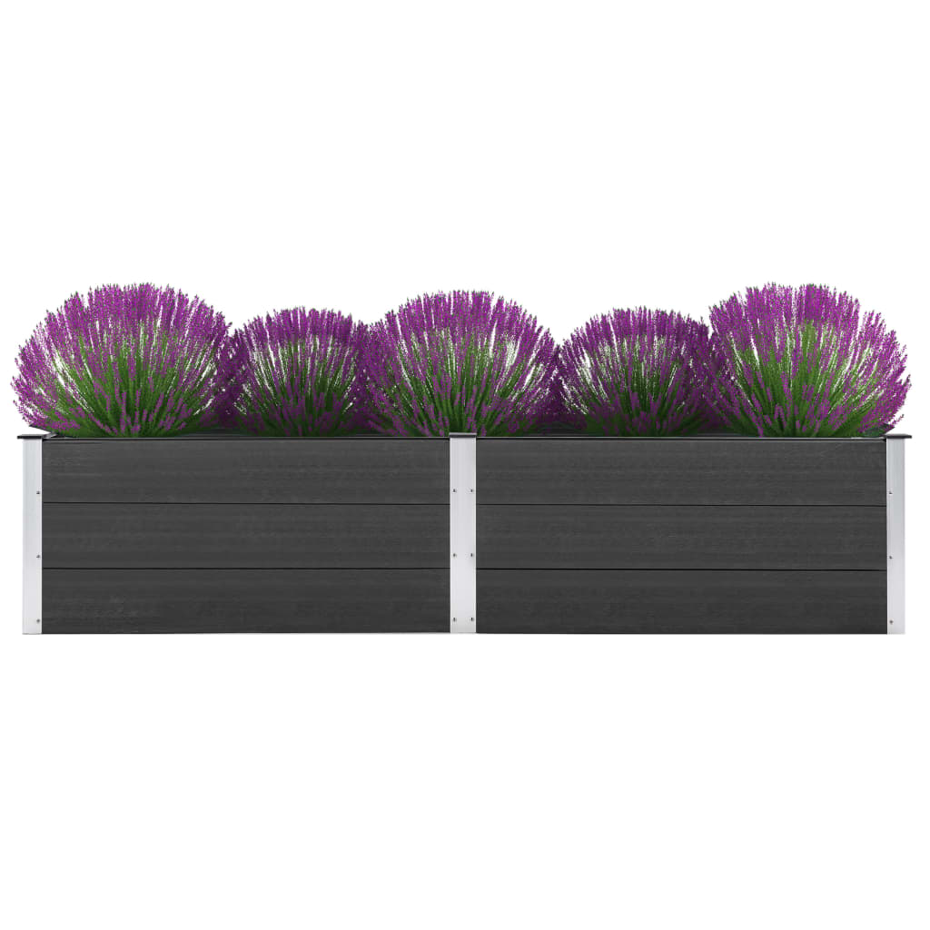 vidaXL Garden Raised Bed 250x50x54 cm WPC Grey - Raised Beds from vidaXL
