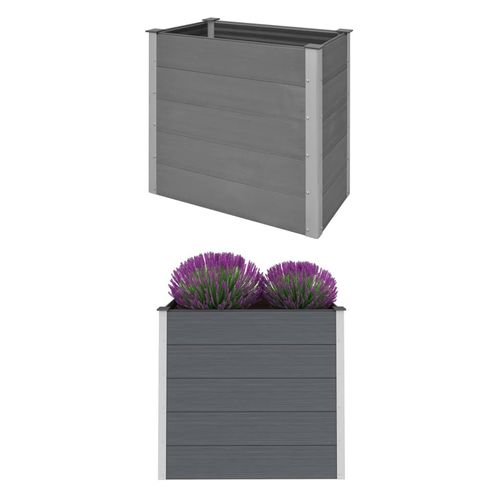 vidaXL Garden Raised Bed 250x50x54 cm WPC Grey - Raised Beds from vidaXL