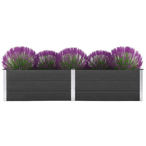 vidaXL Garden Raised Bed 250x50x54 cm WPC Grey - Raised Beds from vidaXL