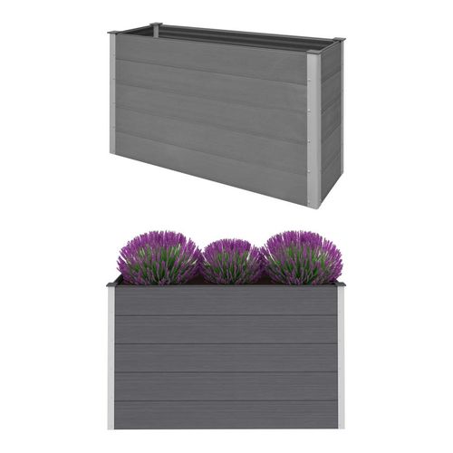 vidaXL Garden Raised Bed 250x50x54 cm WPC Grey - Raised Beds from vidaXL