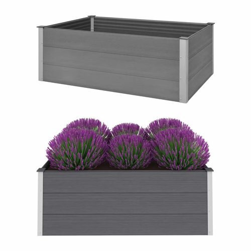 vidaXL Garden Raised Bed 250x50x54 cm WPC Grey - Raised Beds from vidaXL