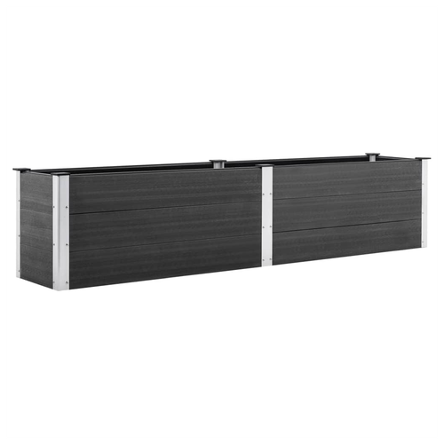 vidaXL Garden Raised Bed 250x50x54 cm WPC Grey - Raised Beds from vidaXL