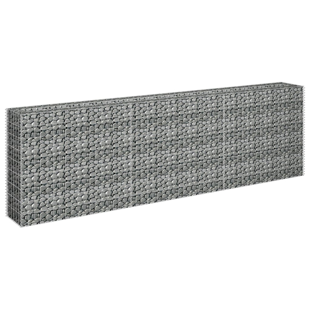 vidaXL Gabion Raised Bed Galvanised Steel 90x30x10 cm - Raised Beds from vidaXL