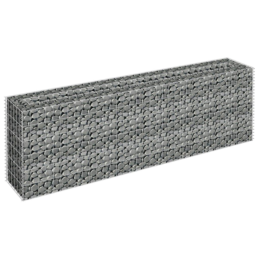 vidaXL Gabion Raised Bed Galvanised Steel 90x30x10 cm - Raised Beds from vidaXL