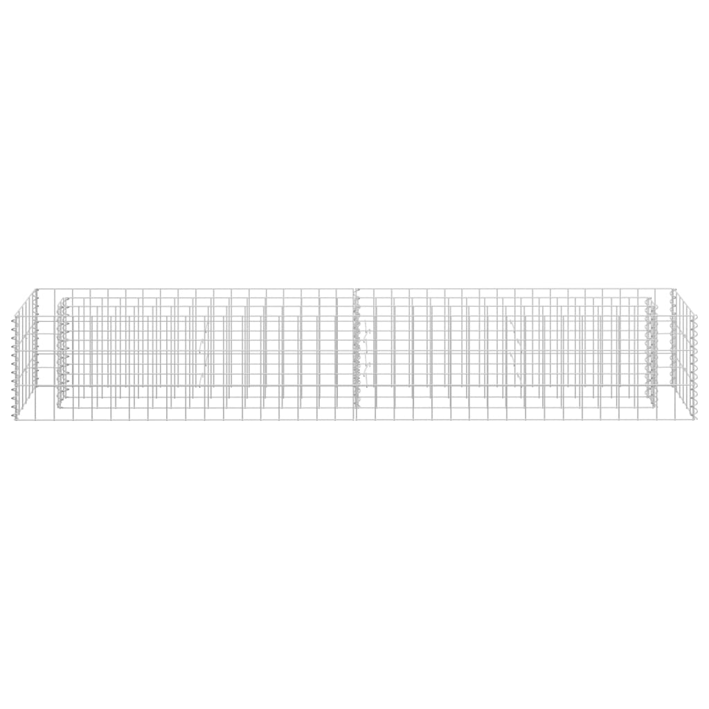 vidaXL Gabion Raised Bed Galvanised Steel 90x30x10 cm - Raised Beds from vidaXL