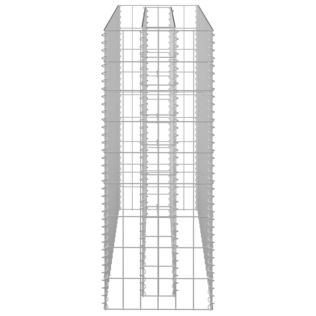 vidaXL Gabion Raised Bed Galvanised Steel 90x30x10 cm - Raised Beds from vidaXL