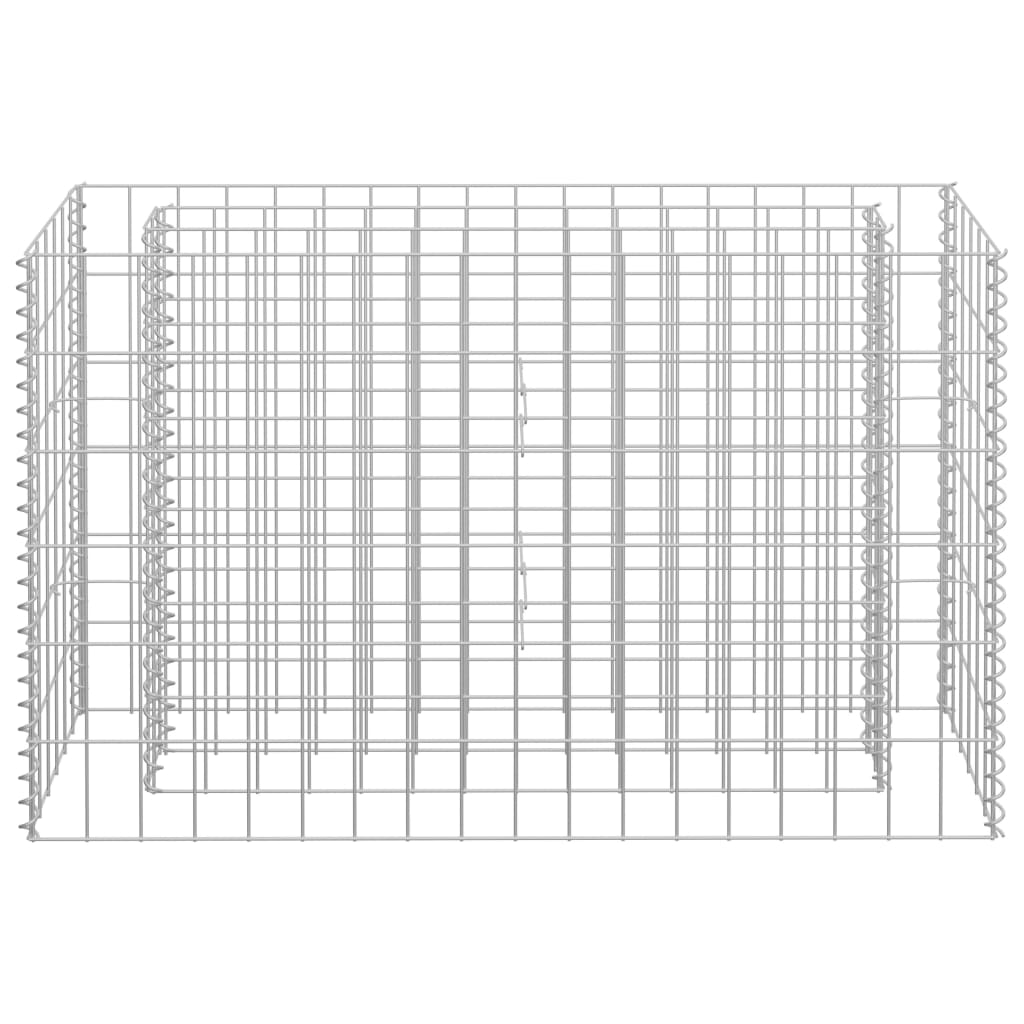 vidaXL Gabion Raised Bed Galvanised Steel 90x30x10 cm - Raised Beds from vidaXL