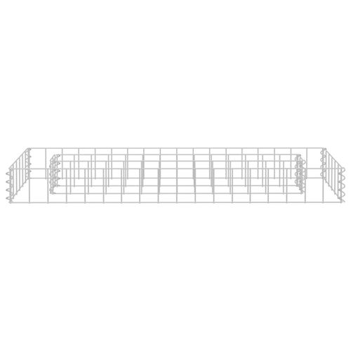 vidaXL Gabion Raised Bed Galvanised Steel 90x30x10 cm - Raised Beds from vidaXL