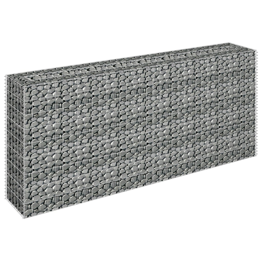 vidaXL Gabion Raised Bed Galvanised Steel 90x30x10 cm - Raised Beds from vidaXL