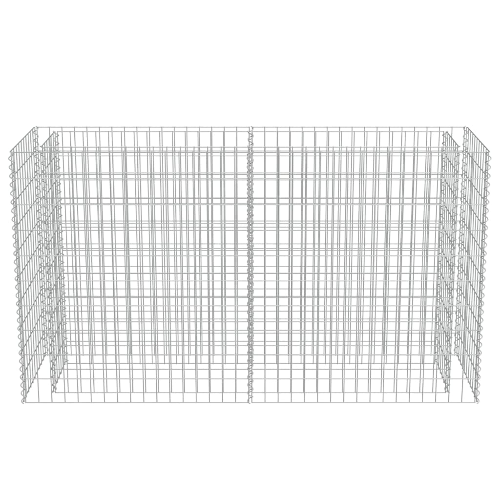 vidaXL Gabion Raised Bed Galvanised Steel 450x90x100 cm - Raised Beds from vidaXL