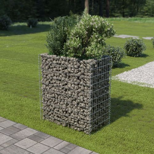 vidaXL Gabion Raised Bed Galvanised Steel 450x90x100 cm - Raised Beds from vidaXL