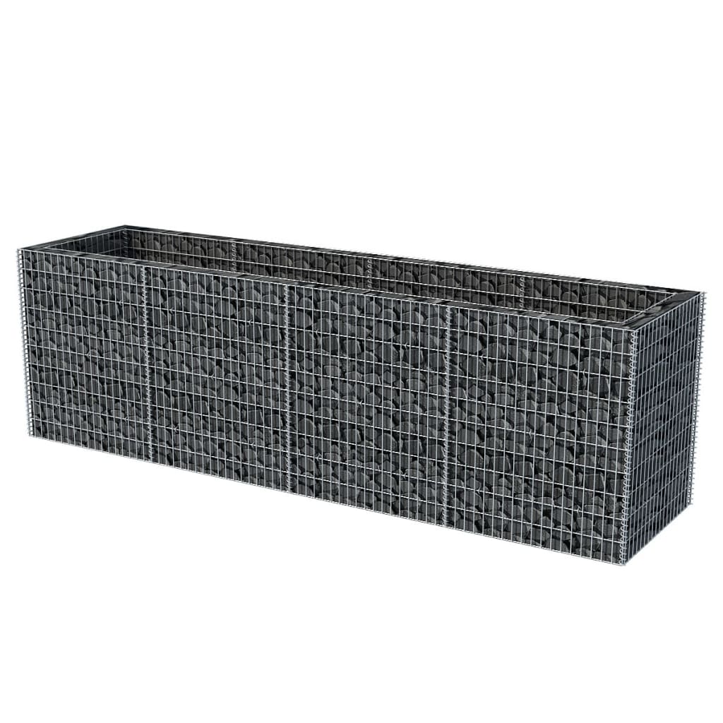 vidaXL Gabion Raised Bed Steel 360x90x100 cm - Raised Beds from vidaXL