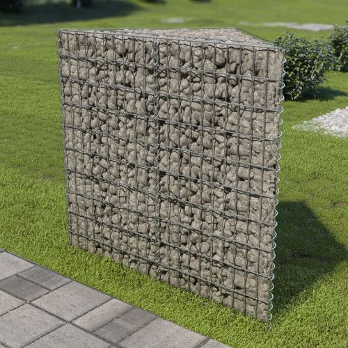 vidaXL Gabion Raised Bed Galvanised Steel 75x75x50 cm - Raised Beds from vidaXL