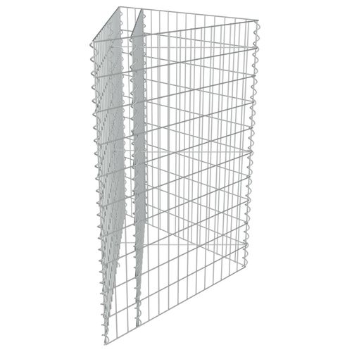vidaXL Gabion Raised Bed Galvanised Steel 75x75x50 cm - Raised Beds from vidaXL