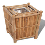 Elevate your garden with the 3 pcs Bamboo Raised Bed with Nylon Lining, perfect for nurturing your plants outdoors.