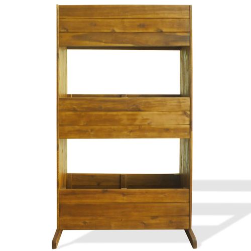 3-Tier Garden Raised Bed Solid Acacia Wood - Raised Beds from vidaXL