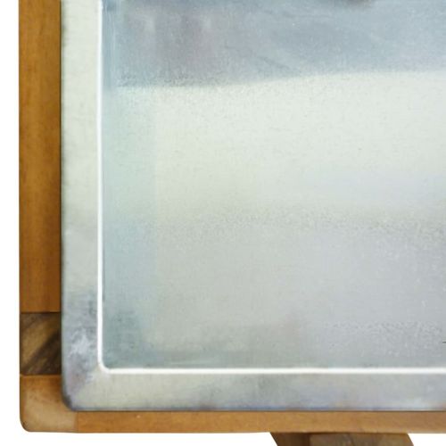 Raised Garden Raised Bed Solid Acacia Wood and Zinc - Raised Beds from vidaXL