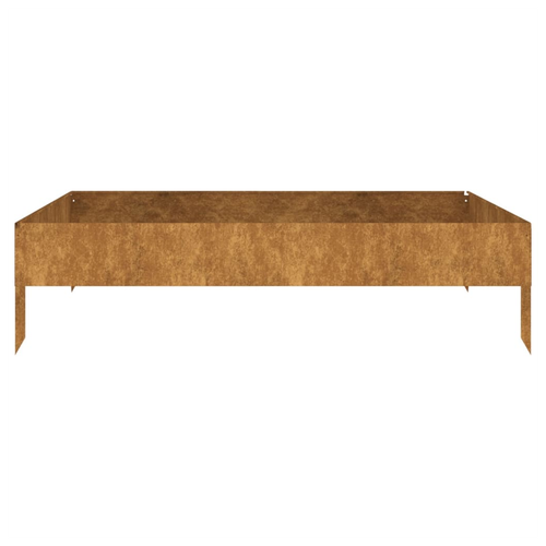 vidaXL Garden Raised Bed 100x100x26 cm Corten Steel - Home Symphony