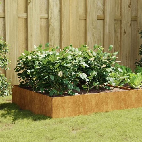 vidaXL Garden Raised Bed 100x100x41 cm Corten Steel - Home Symphony