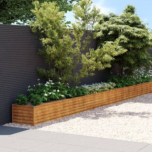 vidaXL Garden Raised Bed 1152x50x36 cm Corten Steel - Home Symphony