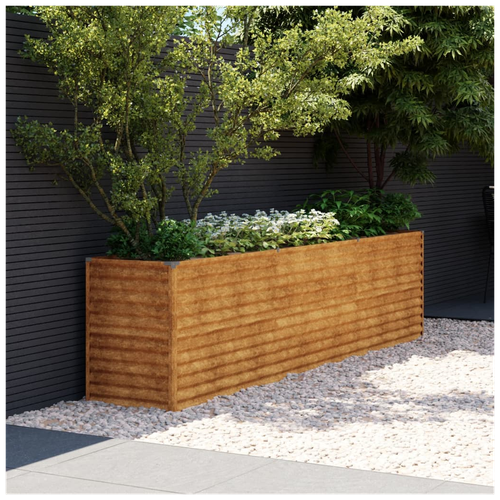 vidaXL Garden Raised Bed 291x50x69 cm Corten Steel - Home Symphony