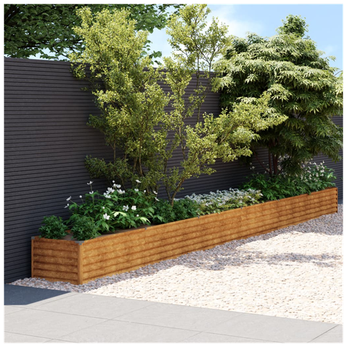 vidaXL vidaXL Garden Raised Bed 580x50x36 cm Corten Steel - Raised Beds
