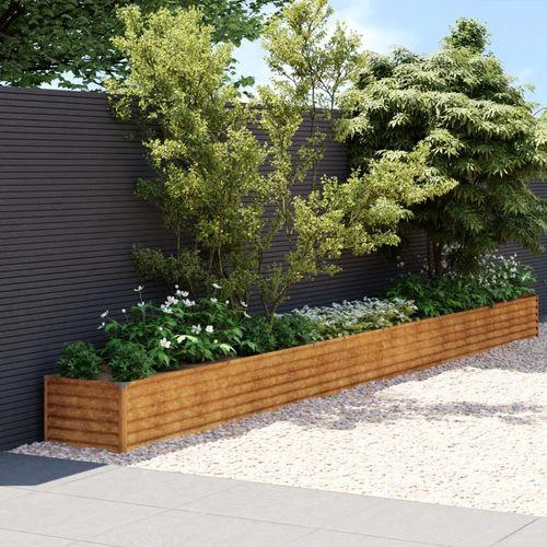 vidaXL vidaXL Garden Raised Bed 580x50x36 cm Corten Steel - Raised Beds