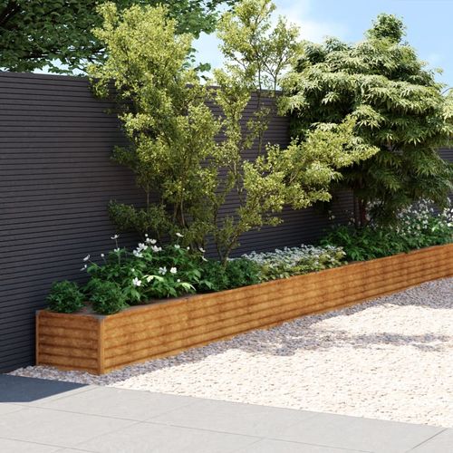 vidaXL Garden Raised Bed 770x50x36 cm Corten Steel - Home Symphony