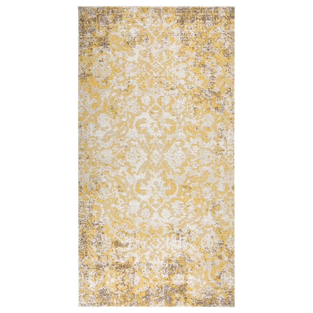 Outdoor Rug Flatweave vidaXL 80x150 cm Yellow - Rug from vidaXL