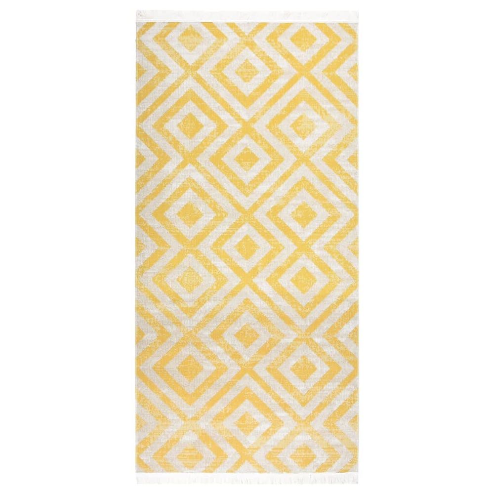 Outdoor Rug Flatweave vidaXL 80x150 cm Yellow - Rug from vidaXL