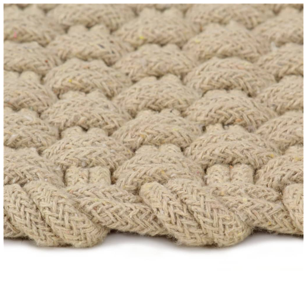vidaXL Rug Rectangular Natural 80x160 cm vidaXL Cotton - Rug from vidaXL