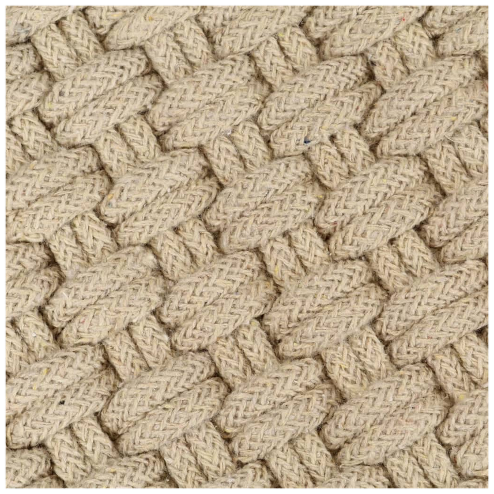 vidaXL Rug Rectangular Natural 80x160 cm vidaXL Cotton - Rug from vidaXL