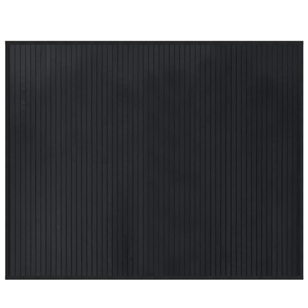 Rug Rectangular Black80x100 cm vidaXL Bamboo - Rug from vidaXL