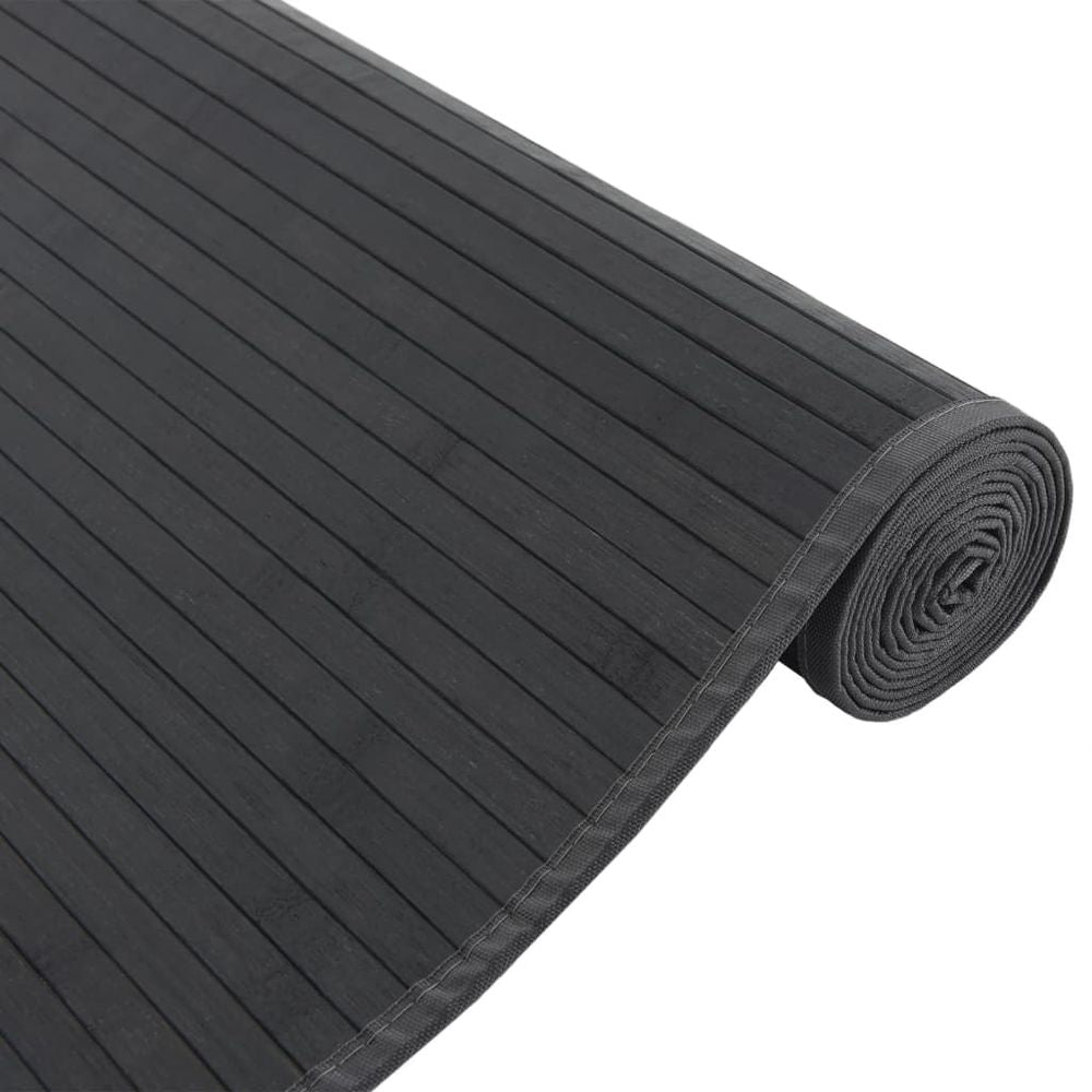 Rug Rectangular Black80x100 cm vidaXL Bamboo - Rug from vidaXL