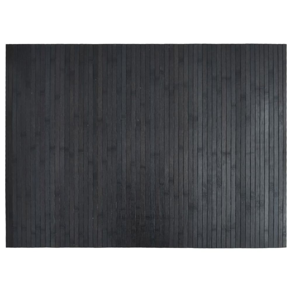 Rug Rectangular Grey 70x100 cm vidaXL Bamboo - Rug from vidaXL
