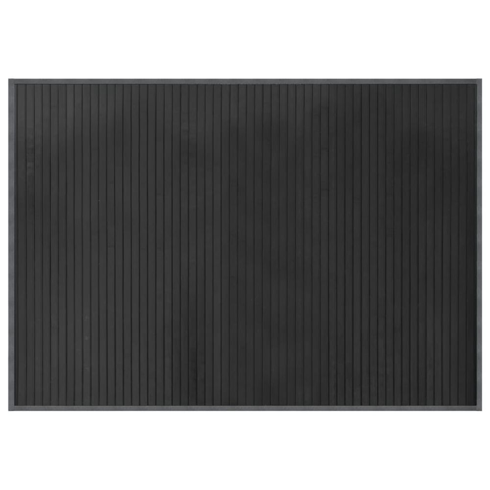 vidaXL Rug Rectangular Grey70x100 cm vidaXL Bamboo - Rug from vidaXL