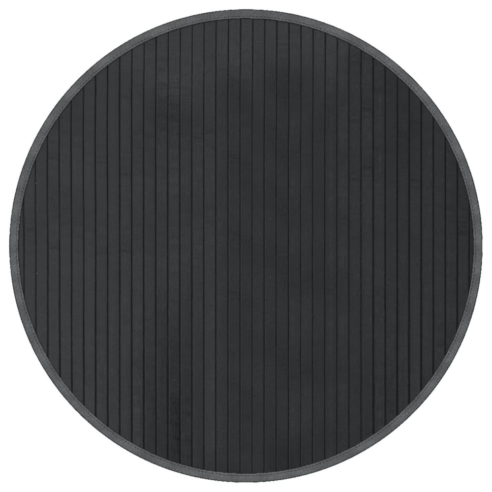 vidaXL Rug Round Grey60 cm Bamboo - Rug from vidaXL