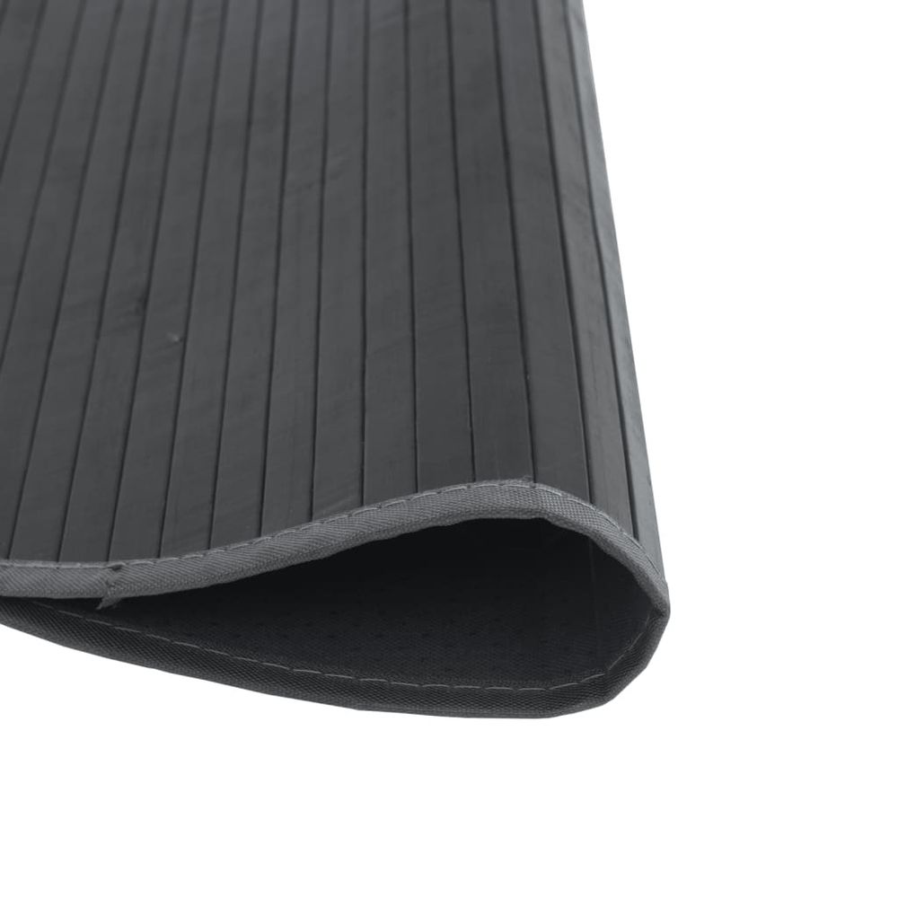 vidaXL Rug Round Grey60 cm Bamboo - Rug from vidaXL