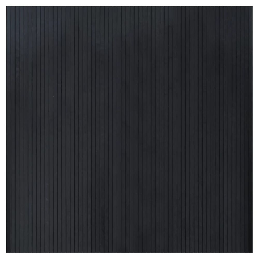 vidaXL Rug Square Black 100x100 cm Bamboo - Rug from vidaXL