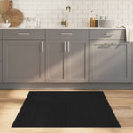 vidaXL Rug Square Black100x100 cm Bamboo - Rug from vidaXL