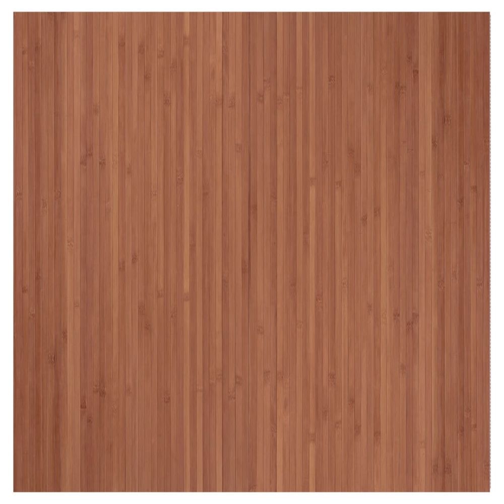 vidaXL Rug Square Brown 100x100 cm Bamboo - Rug from vidaXL