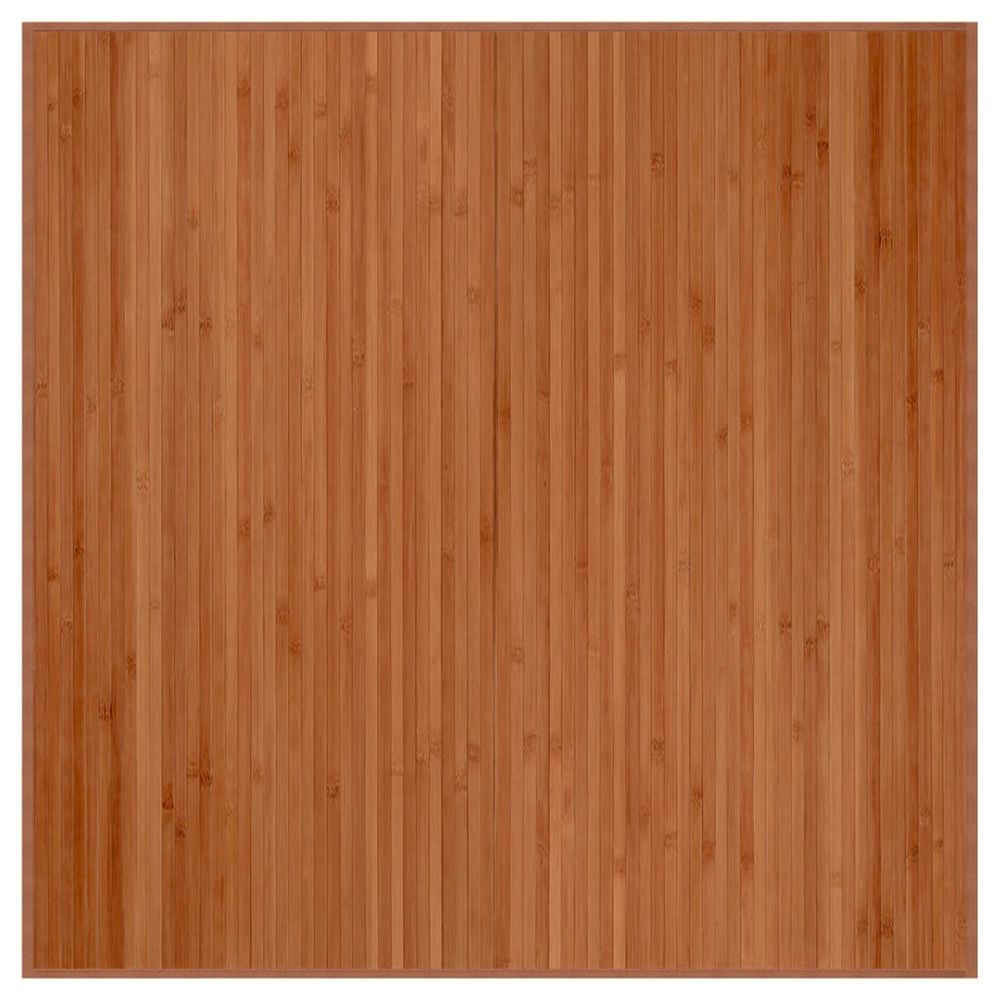 vidaXL Rug Square Brown100x100 cm Bamboo - Rug from vidaXL