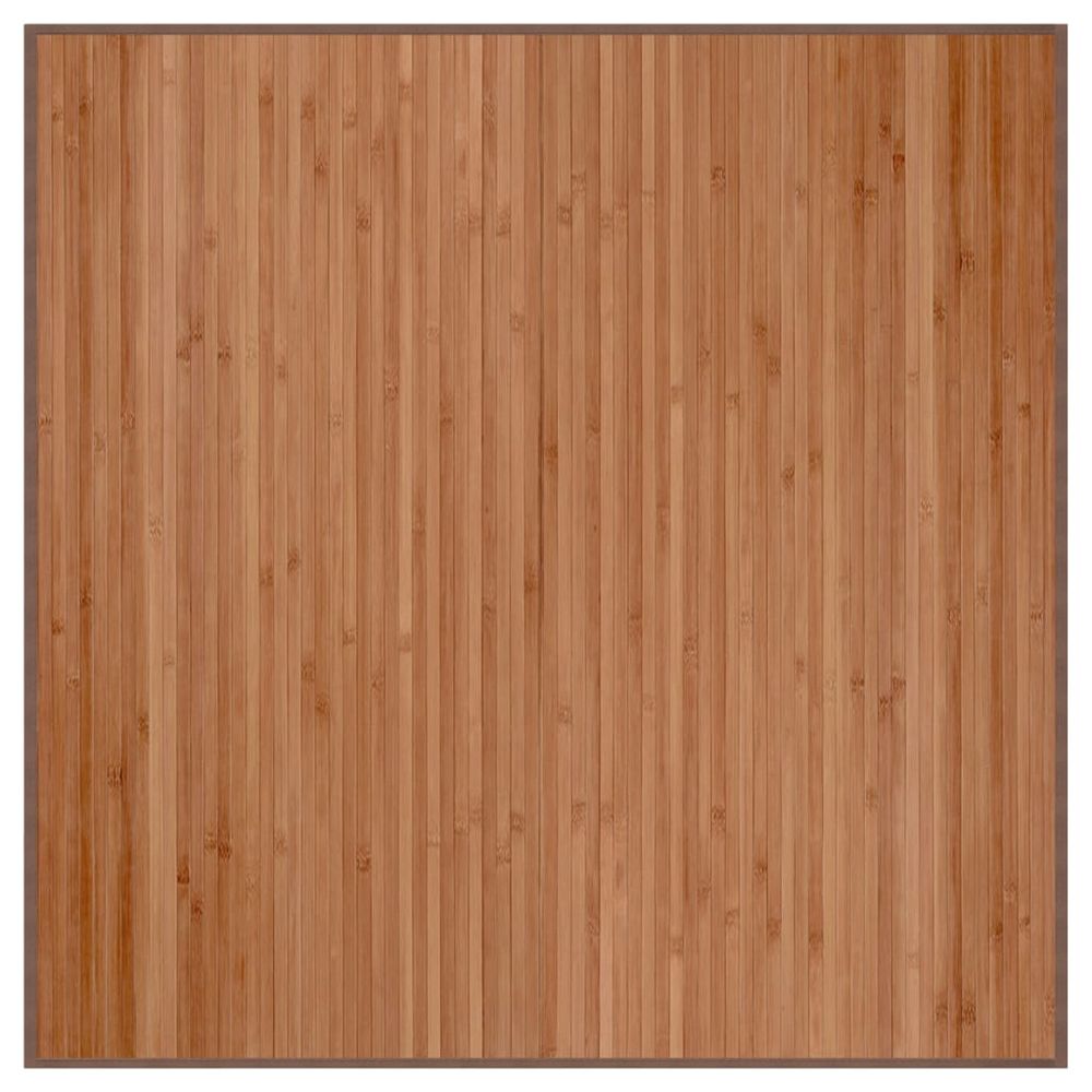 vidaXL Rug Square Natural100x100 cm Bamboo - Rug from vidaXL