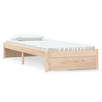 Bed Frame Solid Wood vidaXL  75x190 cm Small Single - Single Bed from vidaXL