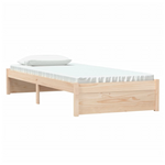 Bed Frame Solid Wood vidaXL  75x190 cm Small Single - Single Bed from vidaXL
