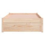 Bed Frame Solid Wood vidaXL  75x190 cm Small Single - Single Bed from vidaXL